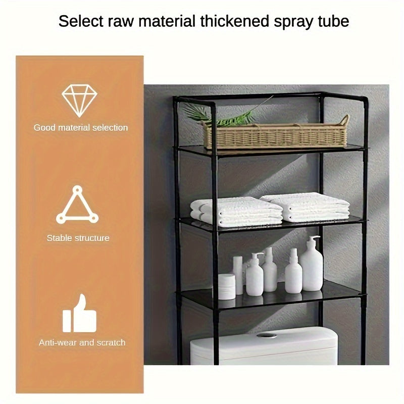 Multifunctional Storage Rack Metal Bathroom Storage Rack Balcony Plant Rack