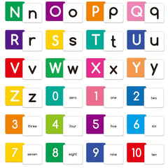 Alphabet Number Learning Cards Educational Flashcards for Kids Interactive Game