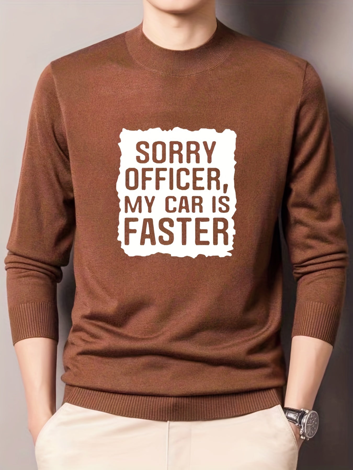Men's Casual Warm Knitted Sweater for Fall Winter