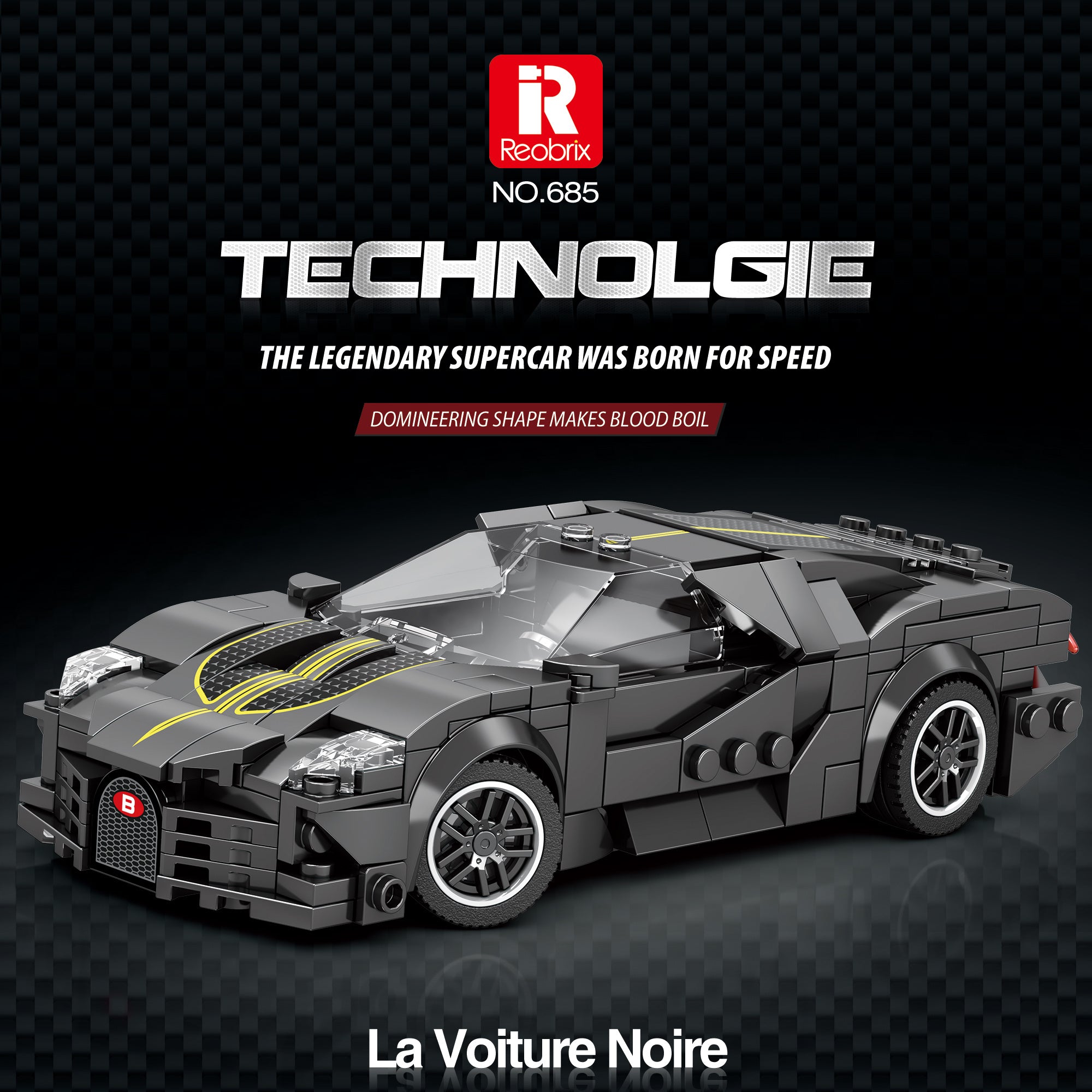 Reobrix Racing Inspired Building Block Toy for Kids