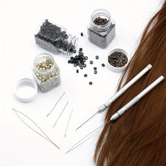 Hair Extension Tools Set 3 Needles Pulling Needle Loop Threader Ventilating Hold