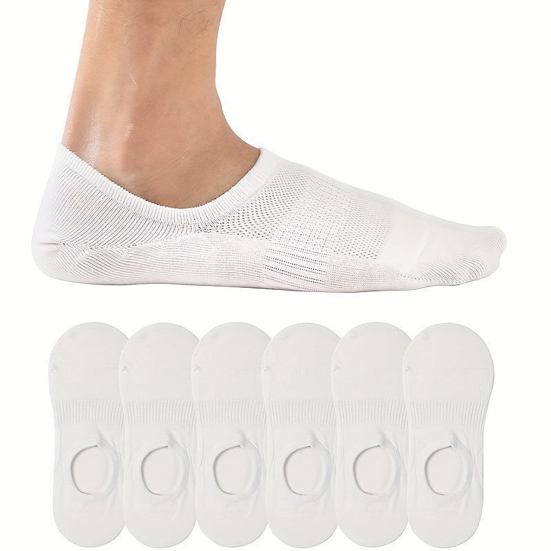 6 Pairs Cotton Ankle Sock Short Socks Non Slip Quarter Length Socks