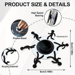 Silhouette Fidget Toy Smooth Rotation Mechanism