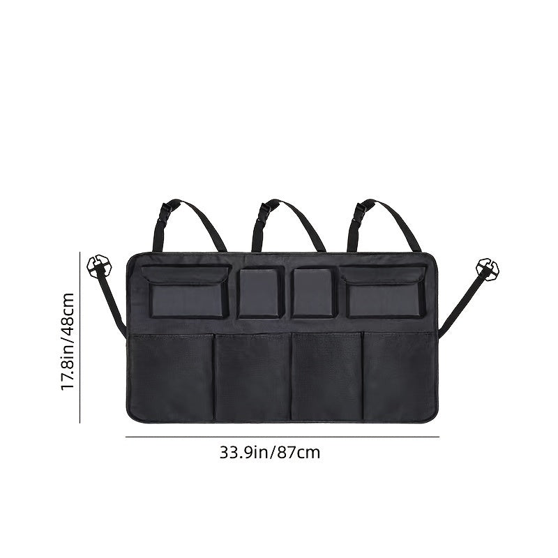 Car Trunk Storage Bag Rear Seat Back Storage Bag Net Pocket Organizer