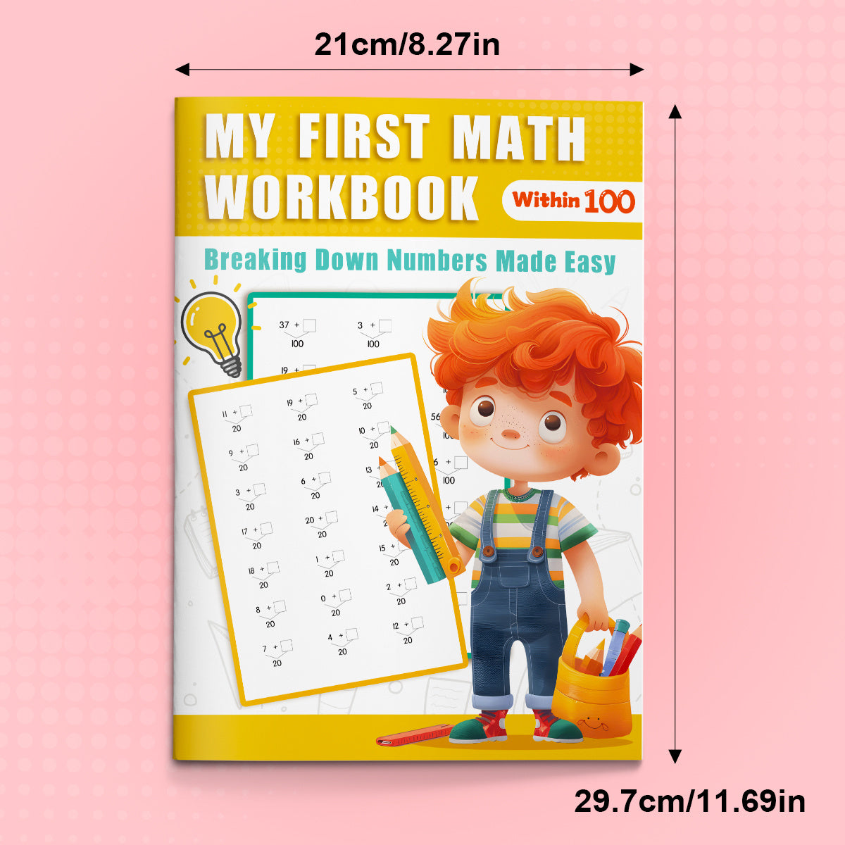 Math Workbook Kids 4-6: 100 Fun Practice Pages