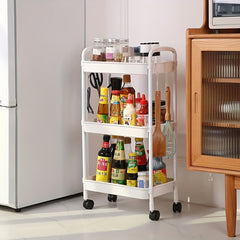 Small Cart Storage Rack with Wheels Household Bookshelf