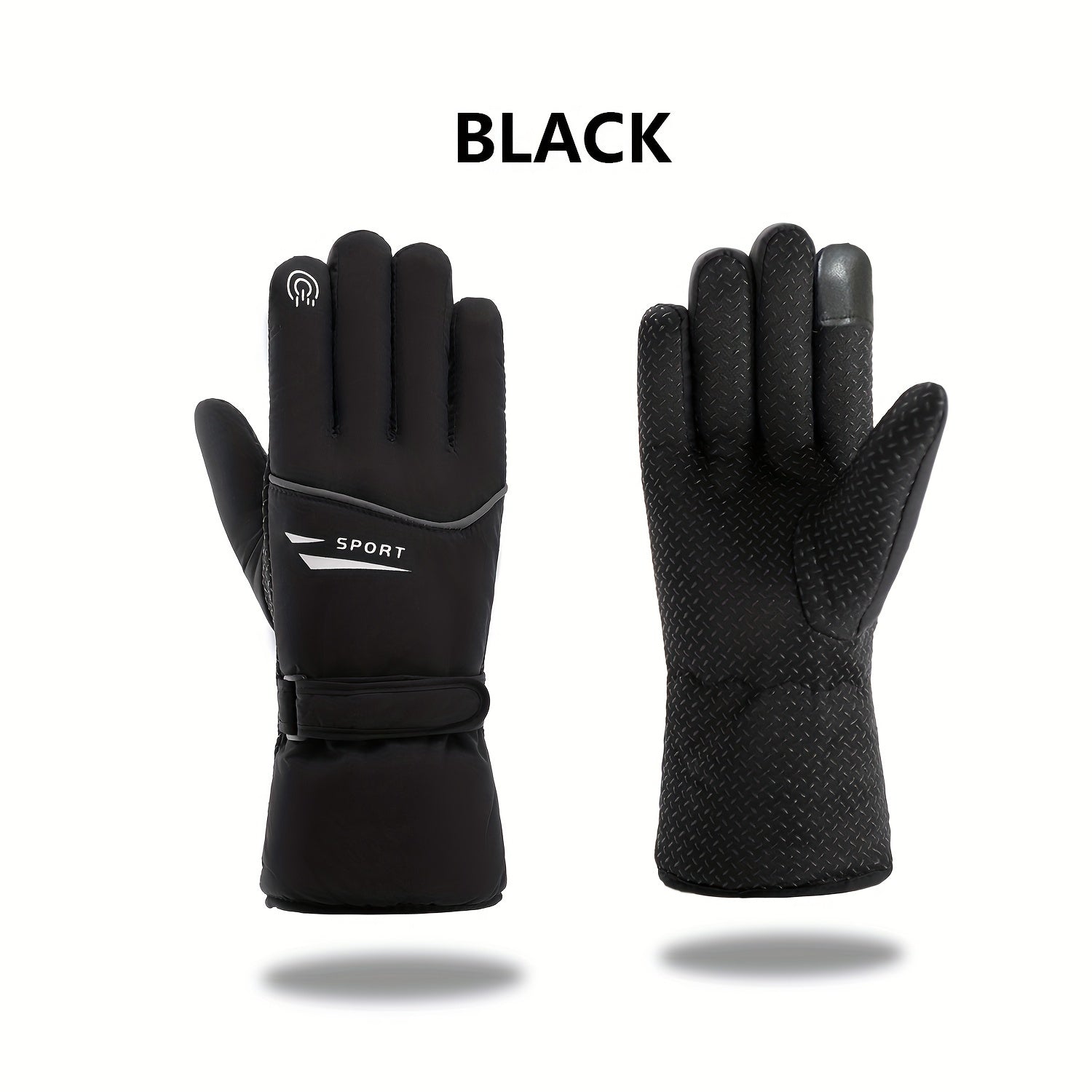 Thickened Warm Gloves Skiing Cycling Touch Screen Reflective Gloves