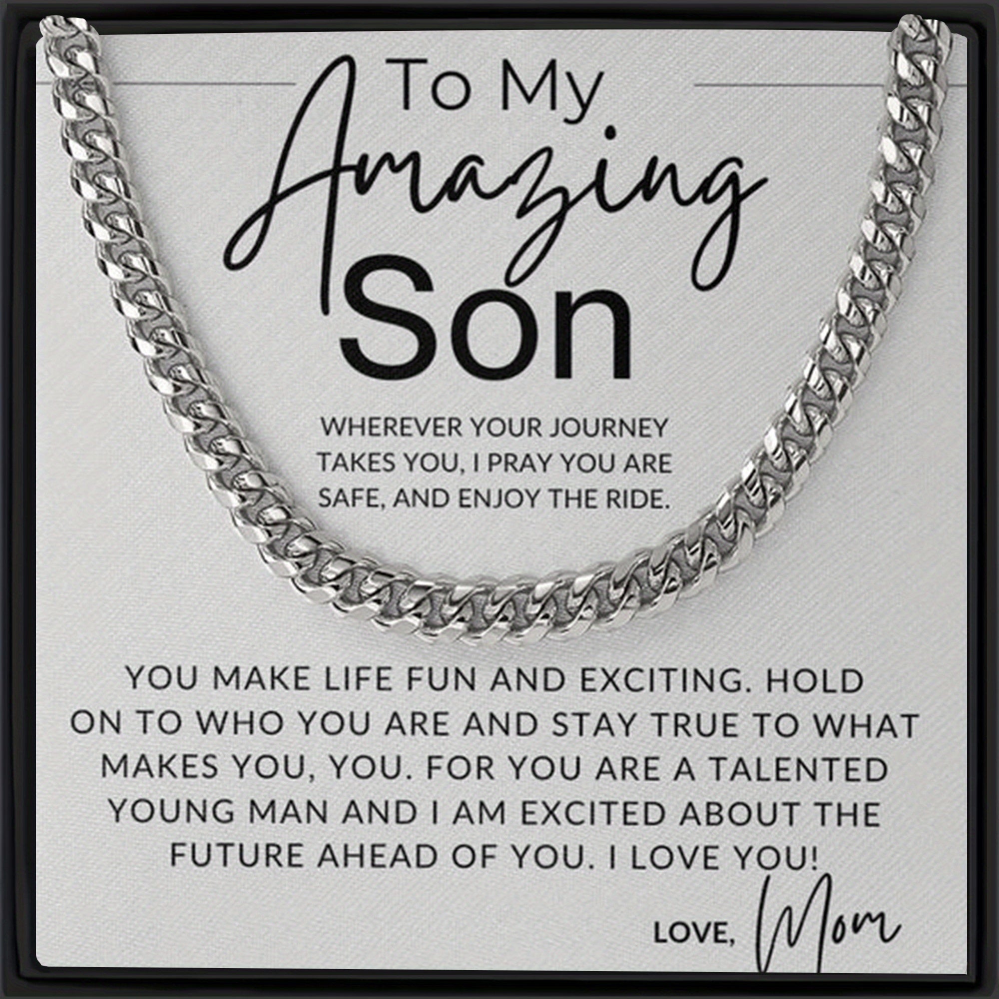 Cuban Chain Pendant Necklace Minimalist Cuba Necklaces Gift Boys