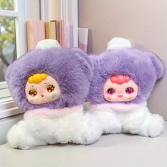 Soft Lavender Plush Doll Huggable Stuffed Plushie for Girls Birthday Christmas