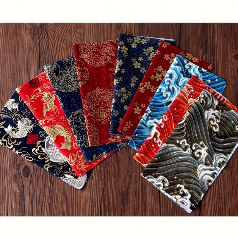 28pcs Japanese Bronzing Cotton Fabric Bundle for Patchwork Sewing Dolls Bags Clo