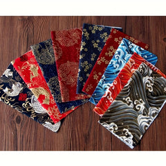 28pcs Japanese Bronzing Cotton Fabric Bundle for Patchwork Sewing Dolls Bags Clo