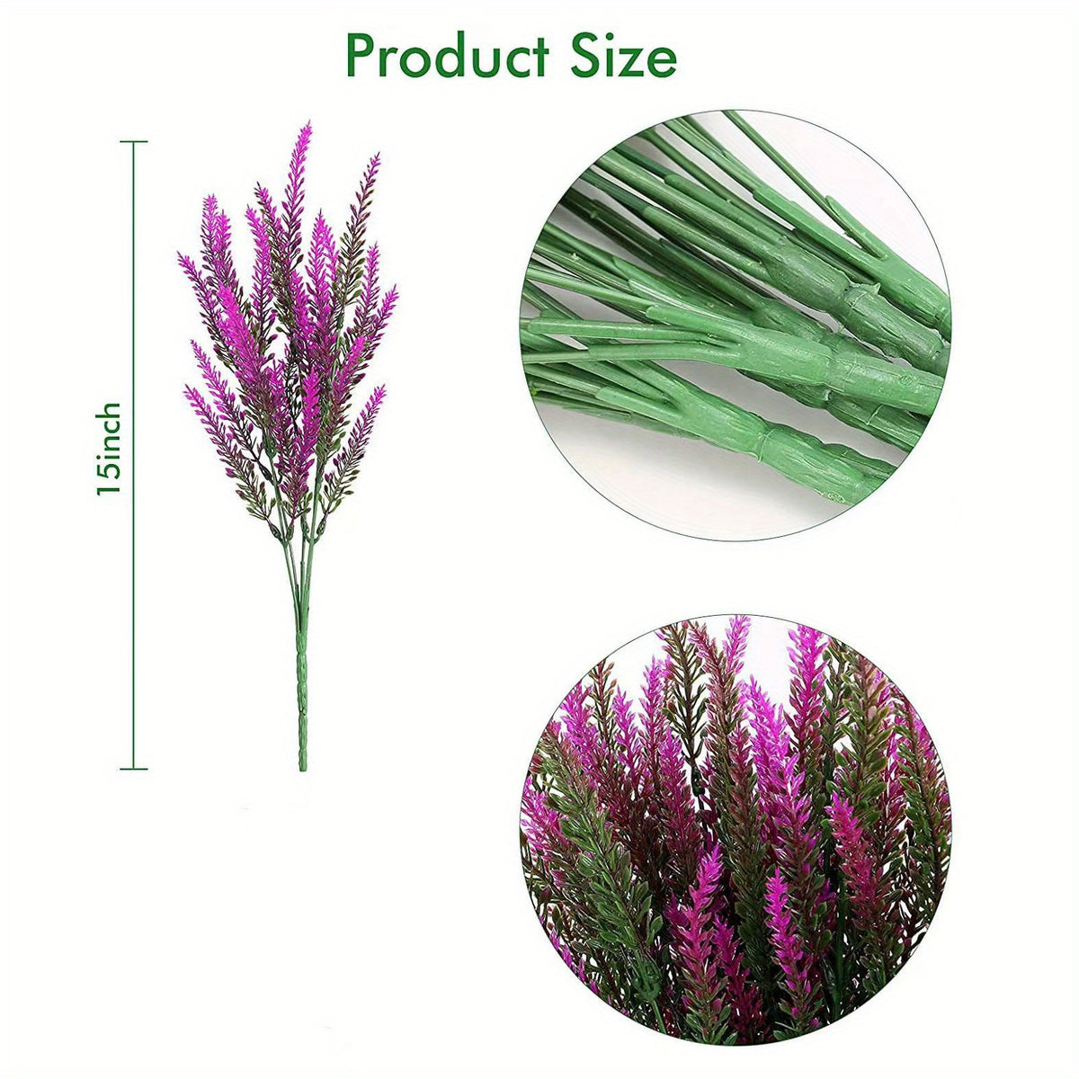 Romantic Lavender Plastic Flower Bouquet