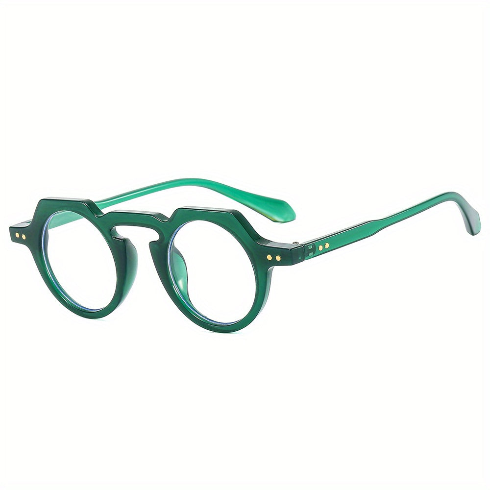 Men's Round Frame Sunglasses Retro All match Decorative PC Sunglasses