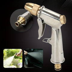High Pressure Water Spray Gun Metal Brass Nozzle Car Garden Lawn Wash Hose Pipes