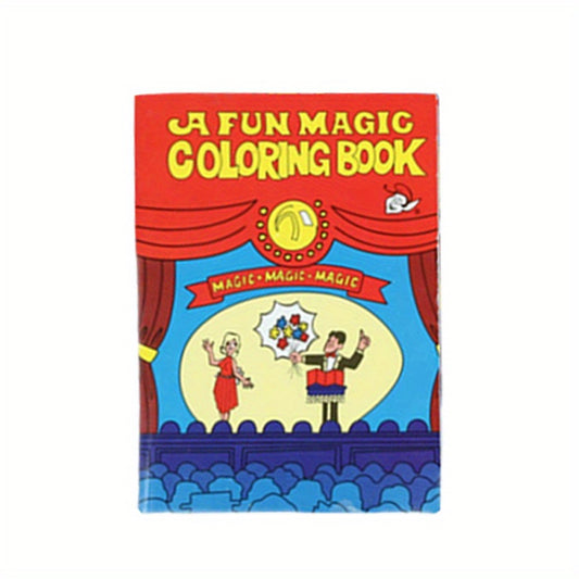 Magic Book w/ Cartoon Cat & Colorful Illustrations for Magical Stage Props