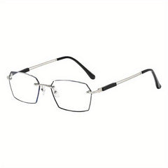 Polygon Clear Lens Anti Eyestrain Reading Glasses for Men Women 1.00-4.00D