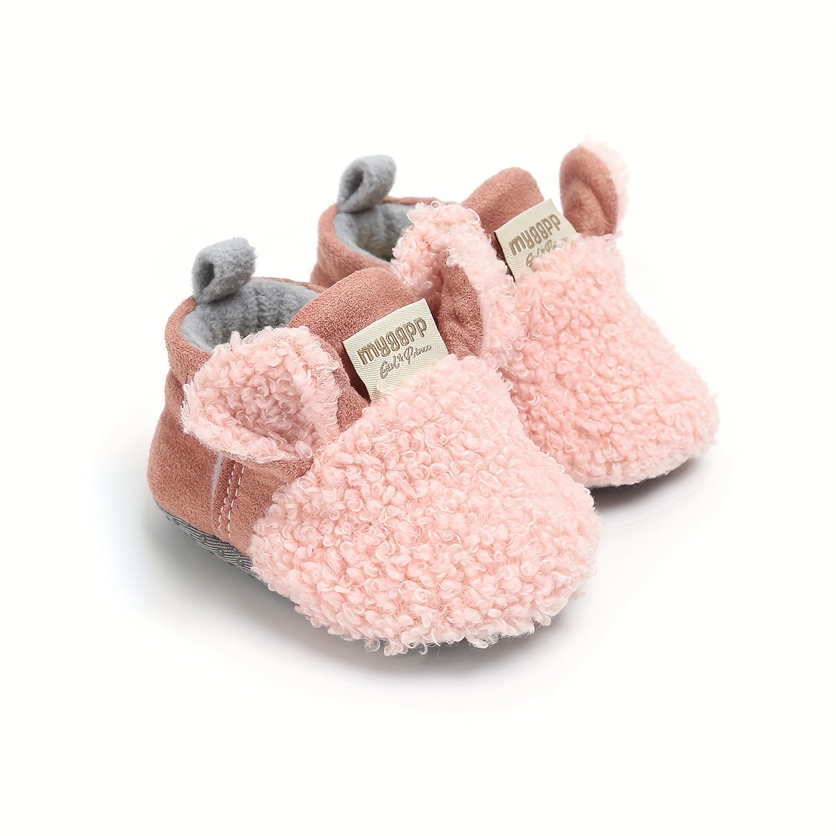 MYGGPP Cartoon Warm Boots for Baby Boys Plus Fleece Indoor Outdoor Walking