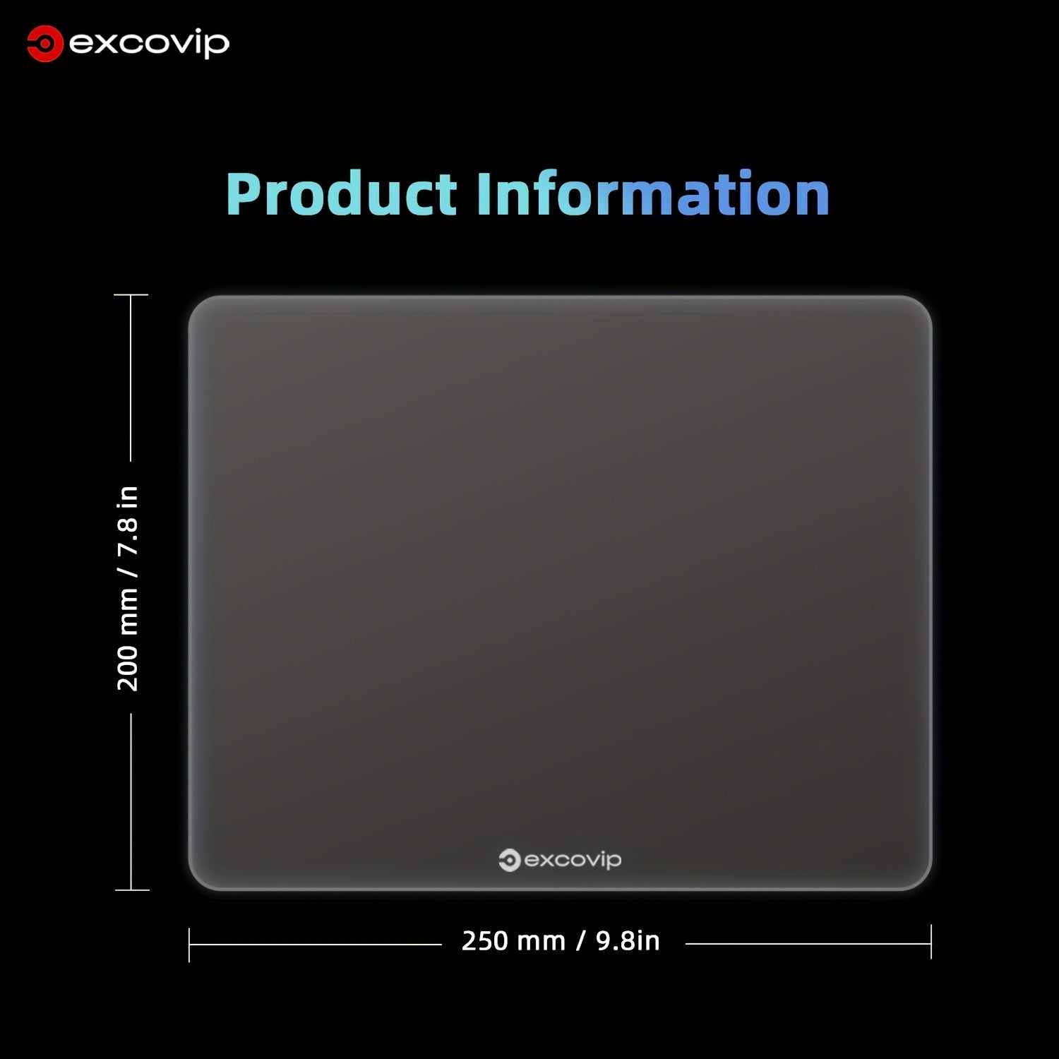Tempered Glass Mouse Pad Gaming E-sports Professional Pad
