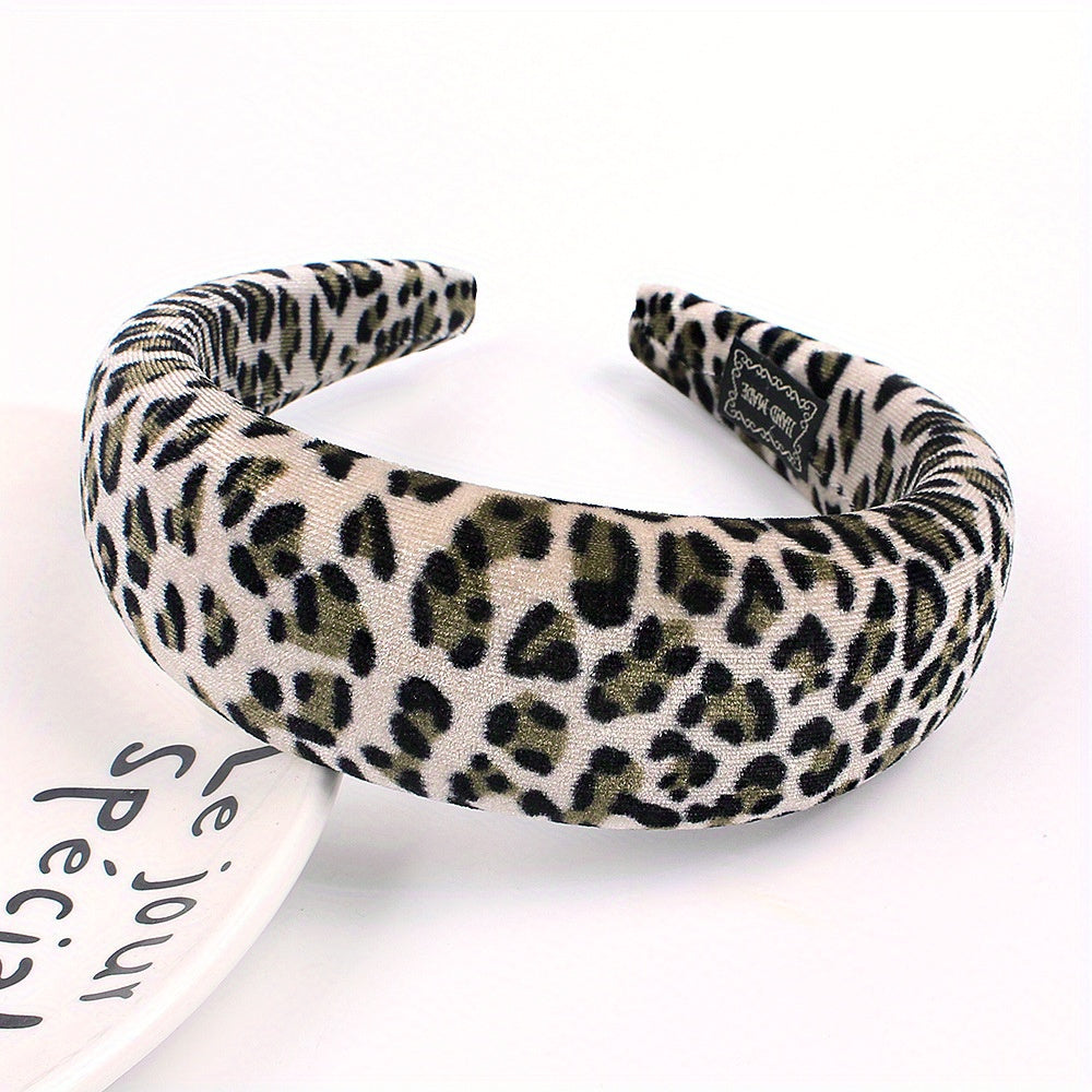 Leopard Prints Headband Y2K Style Hair Accessories