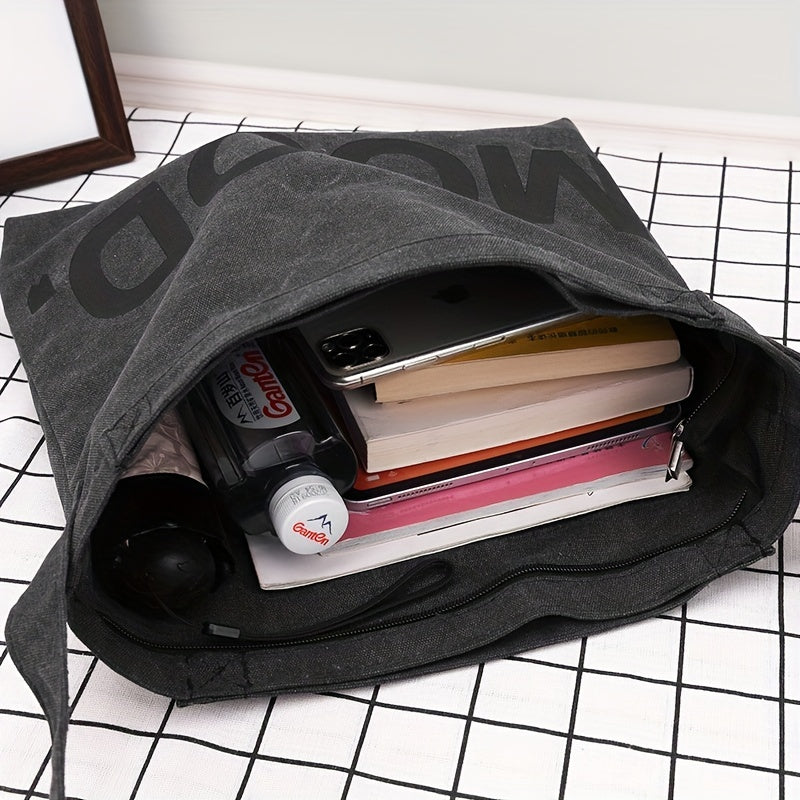 Large Capacity Canvas Tote Bag Work Office Shoulder Crossbody Bag