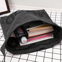 Large Capacity Canvas Tote Bag Work Office Shoulder Crossbody Bag