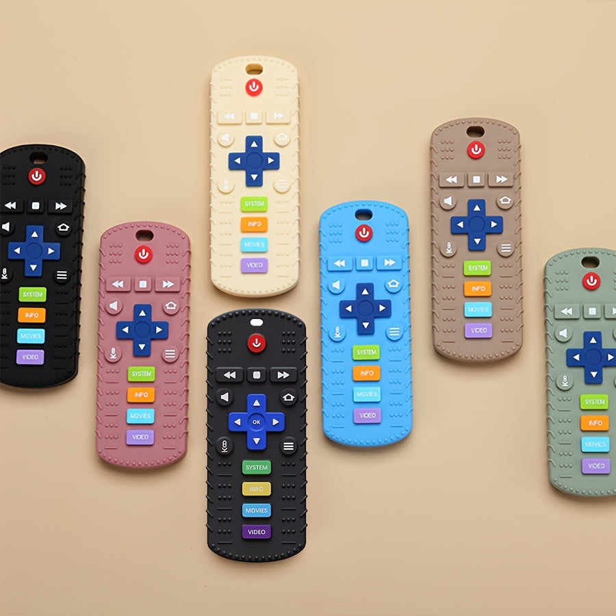 Silicone Teething Remote Control Toy for Newborns - Durable and Easy to Clean