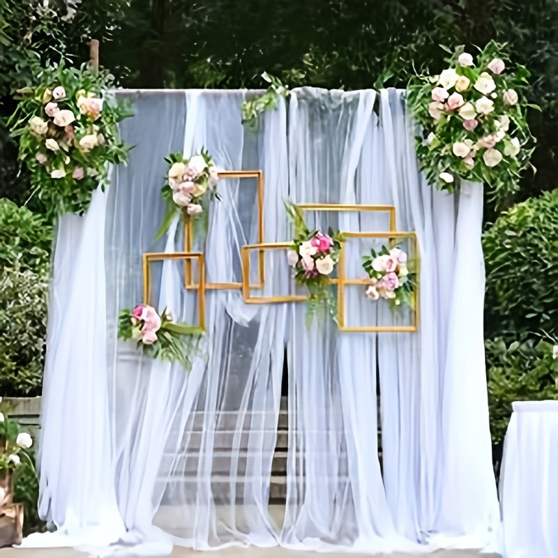 Wedding Arch Draping Fabric Soft Table Runner Tulle Sheer Scarf Valance