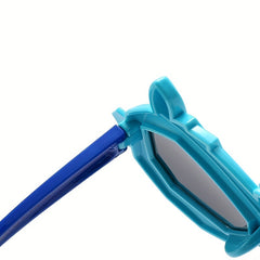 Boy's Polarized Sunglasses Silicone Cartoon Baby Hip hop Glasses