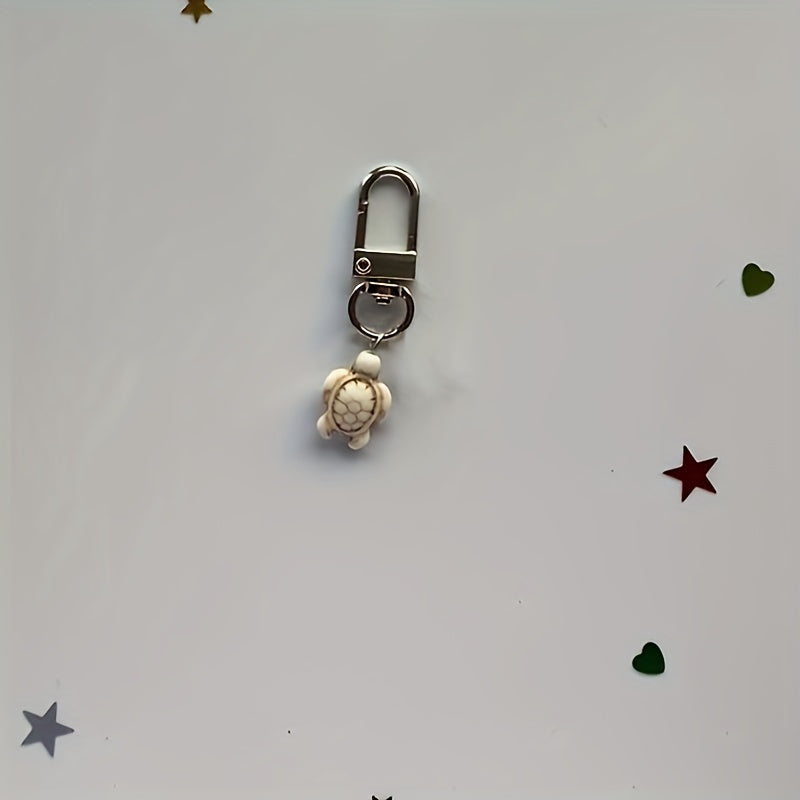 2pcs Mini Turtle Lucky Keychain Keyring Bag Charm Pendant Gift