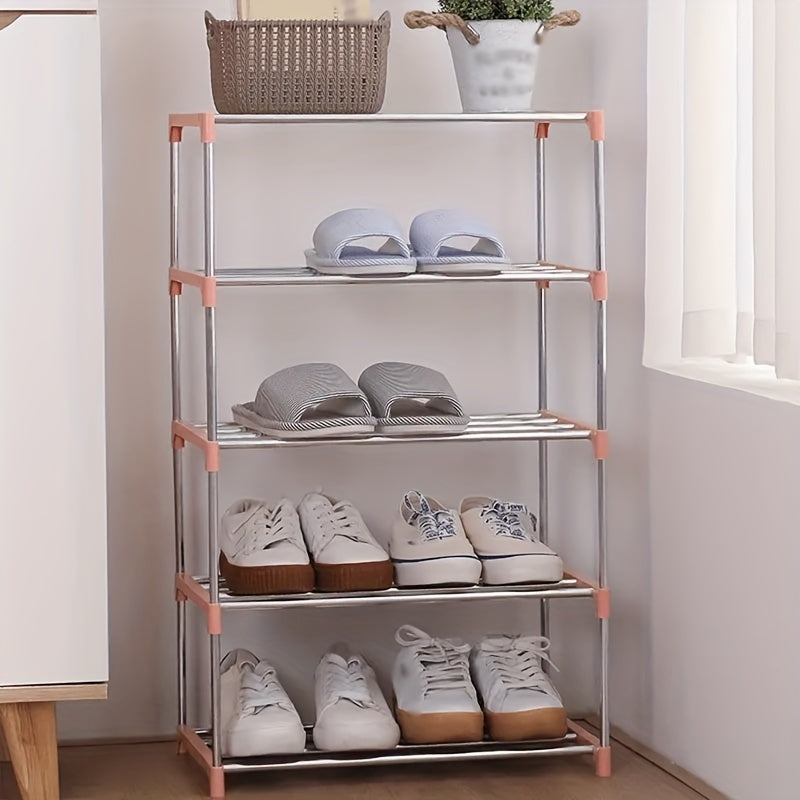 Galvanized Stackable Shoe Rack Organizer For Closet Entryway