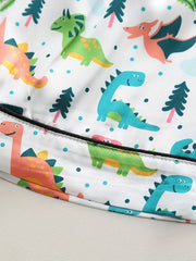 Boys Dinosaur Pajama Set Short Sleeves Tops & Bottoms