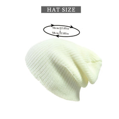Women's Winter Woolen Beanie Hat Soft Knit Skull Cap