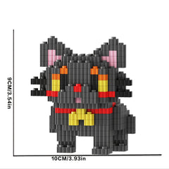 1871pcs Cartoon Cat Building Blocks Set for Adults and Teens