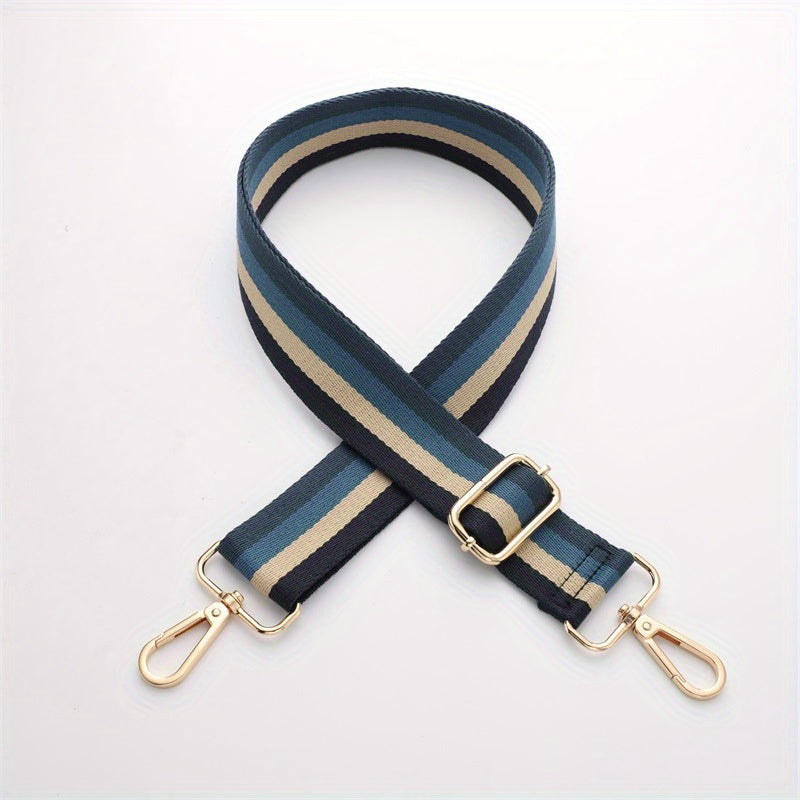 Adjustable Shoulder Strap Striped Pattern Bag Replacement Belt