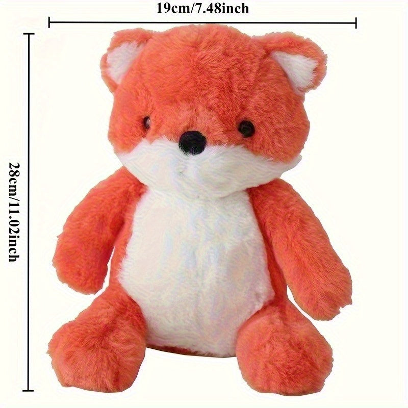 Soft Plush Fox Toy Red Stuffed Animal Fluffy Home Decor Photo Prop