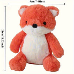Soft Plush Fox Toy Red Stuffed Animal Fluffy Home Decor Photo Prop