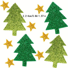 100pcs Christmas Tree Foam Stickers Self Adhesive Party Crafts