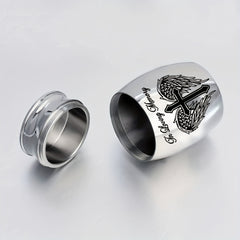 Stainless Steel Pet Urn for Dog or Cat Ashes