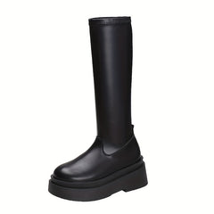 Women's Stretchy Platform Knee High Boots