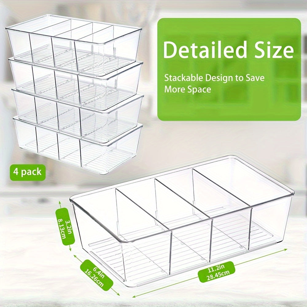 Desktop Tea Bag Drawer Storage Box Cosmetics Divided Storage Container