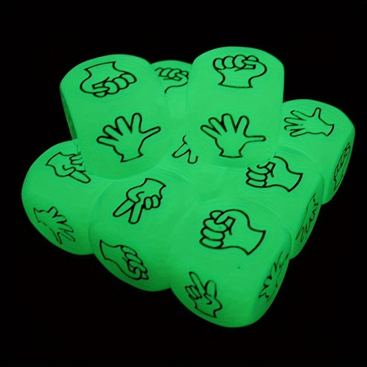 2pcs Funny Luminous Dice for Guessing Game and Drinking, Party Bar