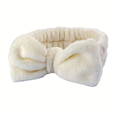 3pcs Plush Hairband Wristband Set for Face Spa, Make Up, Hair