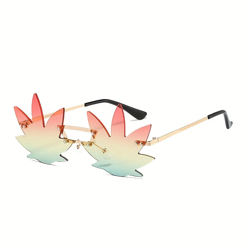 Irregular Flowers Shaped Gradient Lens Sunglasses