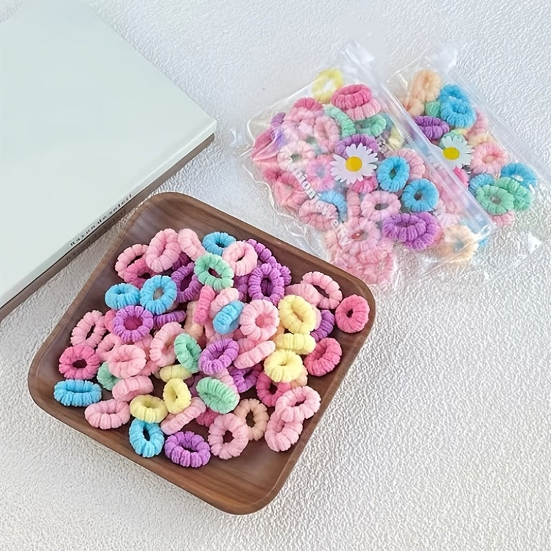 Baby Girls Hair Tie Stretch Rubber Bands Hair Rope Hair Bands Ponytail Holders