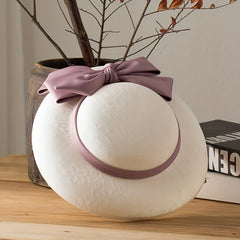 French Style Embossed Top Hat Bow Decor Banquet