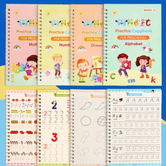 3D Grooved Practice Copybook Handwriting Calligraphy Book English Alphabet Words