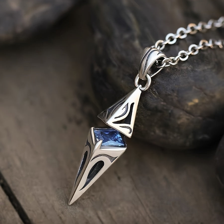 Boho Copper Pendant Necklace Synthetic Gemstone Unisex Hip Hop Street Jewelry