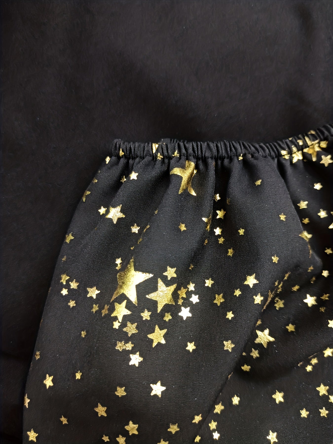  Galaxy Print V Neck Swing Belted Dress