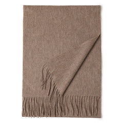 Thick Wool Winter Scarf Shawl Solid Comfortable Neck Wrap Women