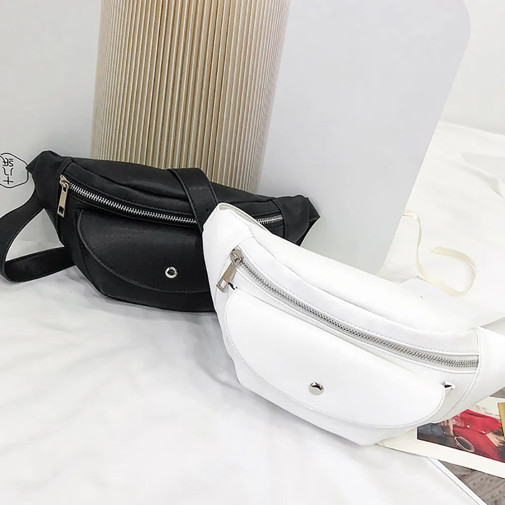 Women Banana Bags Letter Waist Bag Chest Handbag Heuptas J16